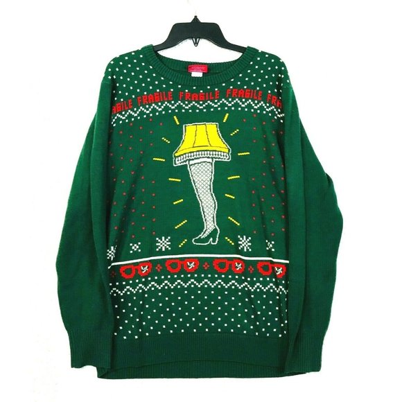 Ripple Junction Other - A Christmas Story Fragile Leg Lamp Ugly Christmas Sweater Size Large Vintage